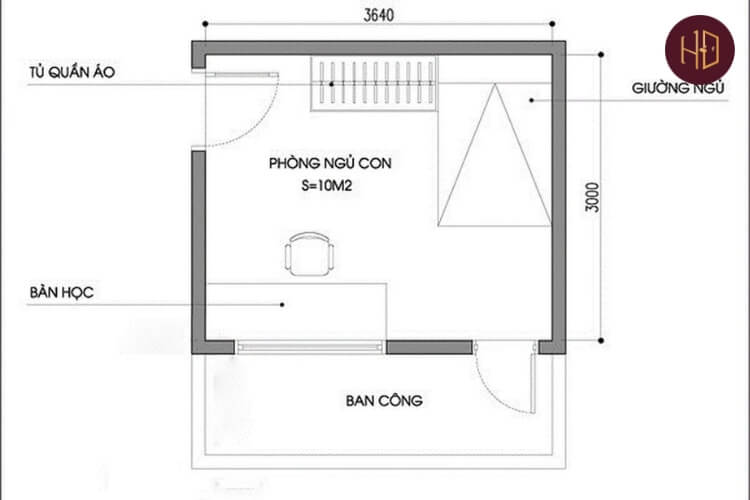kich-thuoc-phong-ngu-con-trong-biet-thu